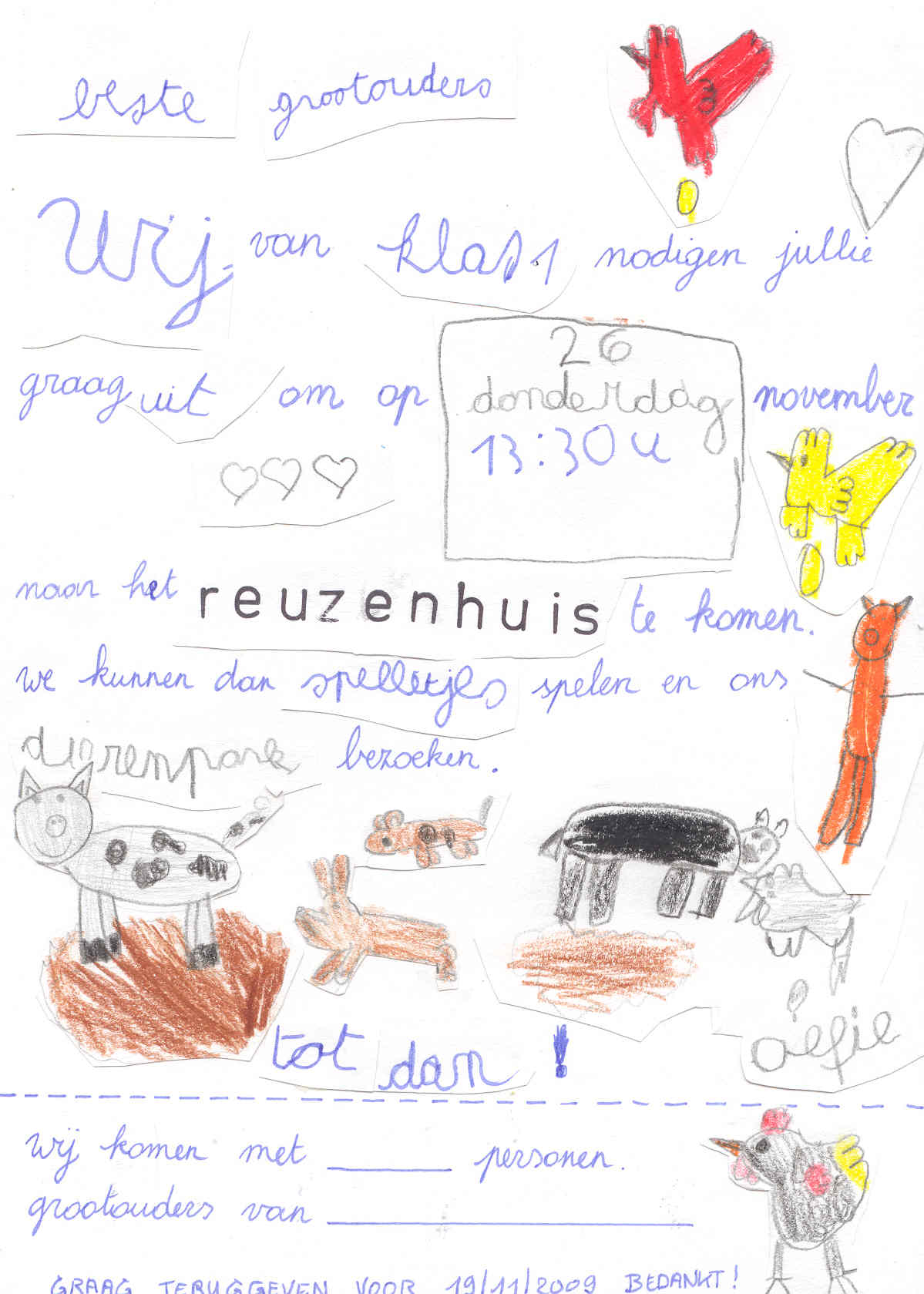 uitnodiging grootouderfeest